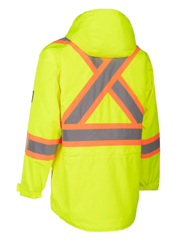 Forcefield Hi-Vis Lime Flame-Resistant (FR) Ripstop Light Weight Jacket 024-FR705-LW-LY