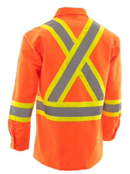 Forcefield Hi Vis Ripstop Safety Work Shirt 024-75100