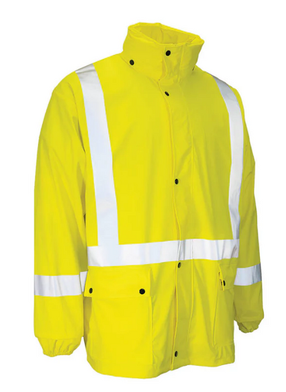 Forcefield Lightweight Flame Resistant (FR) Hi Vis Safety Rain Jacket 023-60551