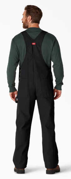 Dickies Classic Bib Overalls - Rinsed Black (RBK)