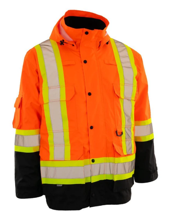 Forcefield 7-in-1 Hi Vis Safety Parka 024-EN705R