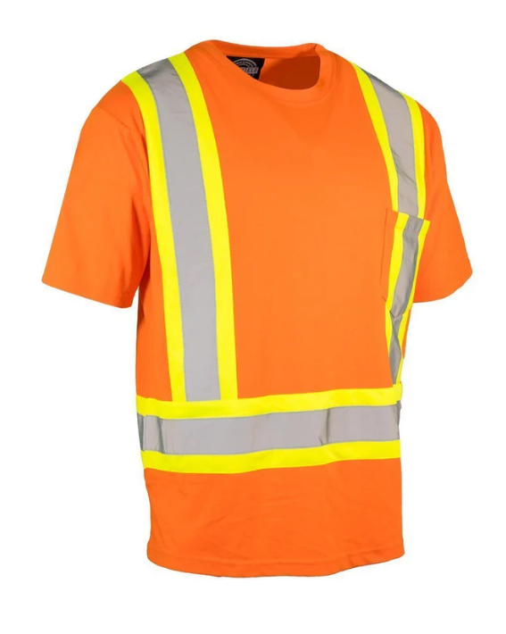 Forcefield Ultracool Poly/Cotton Crew Neck Short Sleeve Safety Tee Shirt with Chest Pocket 022-TCCBE