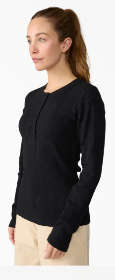 Dickies Women’s Crewneck Henley Shirt