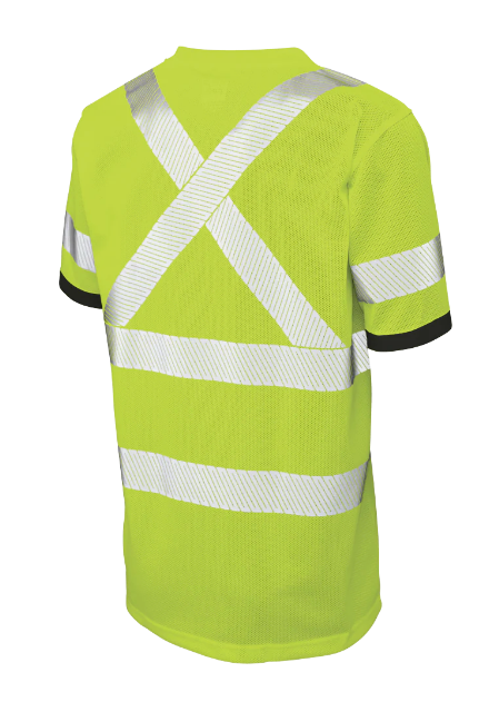 TOUGH DUCK MICRO MESH SHORT-SLEEVE SAFETY T-SHIRT WITH POCKET - ST07