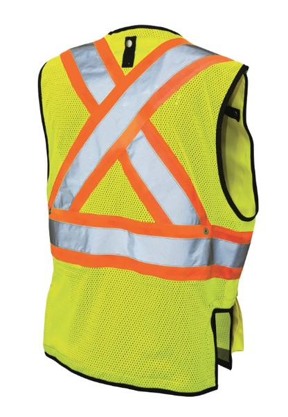 TOUGH DUCK POLY TWILL HARNESS-COMPATIBLE SAFETY VEST -  SV09