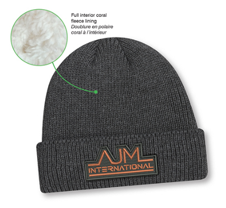 AJM International Acrylic / Polyester Coral Fleece Cuff Toque - 9D230M