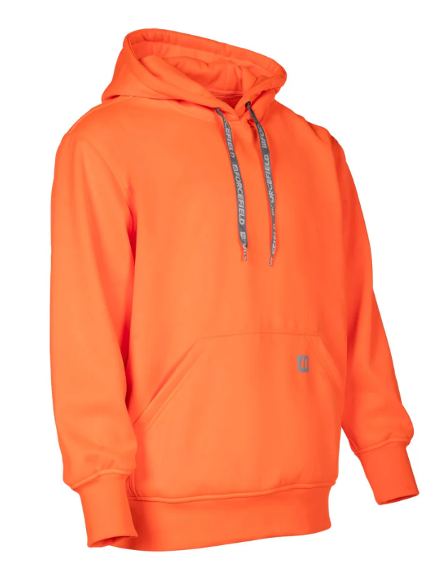 Forcefield Hi Vis Orange Pullover Forcefield Logo Sleeve Graphic Hoodie 024-P835ORNTFF