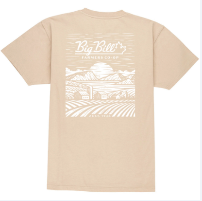 BIG BILL® Heavyweight Short-Sleeve Farming Graphic T-shirt - Sand - FC180