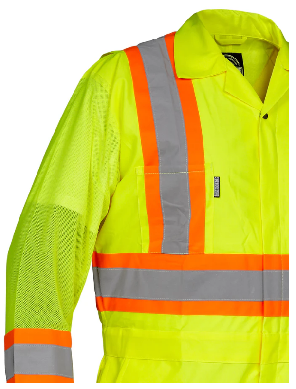 Forcefield Hi Vis Safety Flagger's Coverall, Unlined 024-771