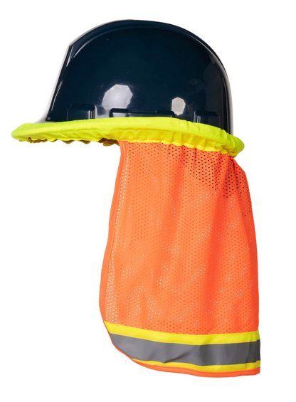 Forcefield Hi-Vis Reflective Mesh Hard Hat Sun Shade Neck Sheild 036-HHNG (Hard hat not included)