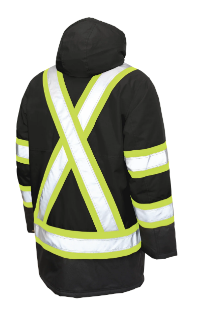 TOUGH DUCK POLY OXFORD LINED SAFETY PARKA - S176