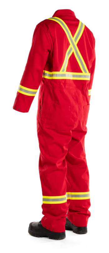 Forcefield FR Treated 100% Cotton Coverall with Reflective Tape 024-FRCRD