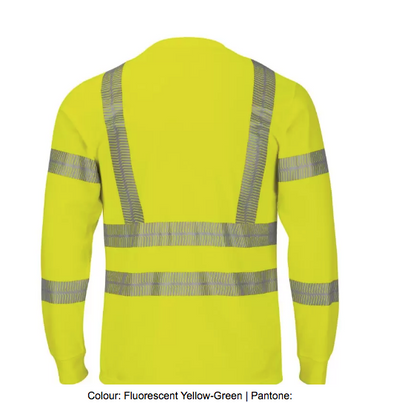 RED KAP® HI-VISIBILITY PERFORMANCE LONG SLEEVE T-SHIRT – TYPE R, CLASS 3 - SVY3
