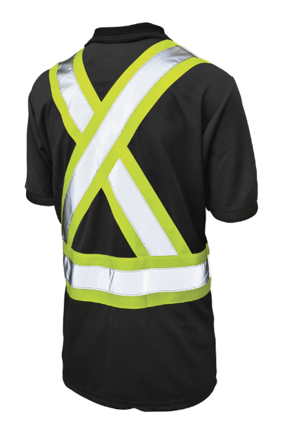 TOUGH DUCK BIRDSEYE MESH SHORT-SLEEVE SAFETY POLO SHIRT - ST17