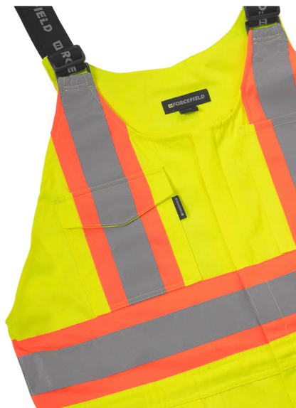 Forcefield Hi Vis Lime Unlined Safety Overall 024-LY141