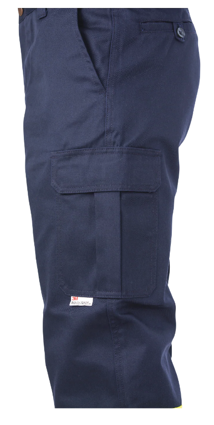 TOUGH DUCK RELAXED-FIT TWILL SAFETY CARGO UTILITY PANT - S607