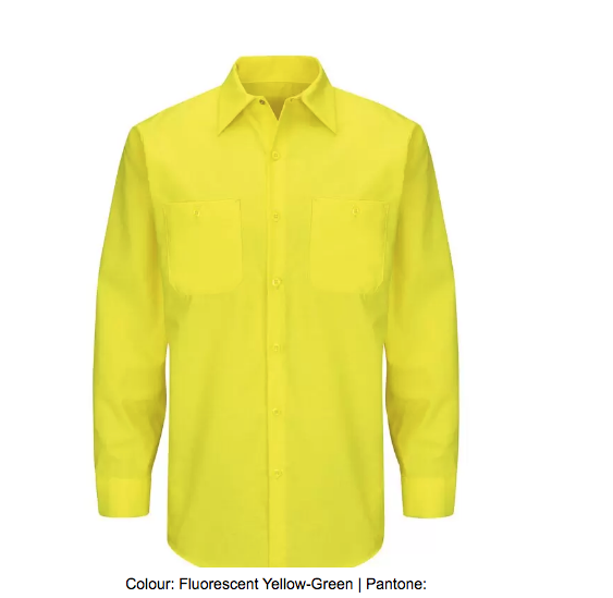 RED KAP® ENHANCED VISIBILITY LONG SLEEVE RIPSTOP WORK SHIRT - SY14-EHV
