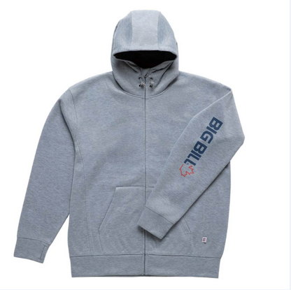 BIG BILL® Technical Fleece Full-Zip Hoodie with Graphic Logo - BBFL90