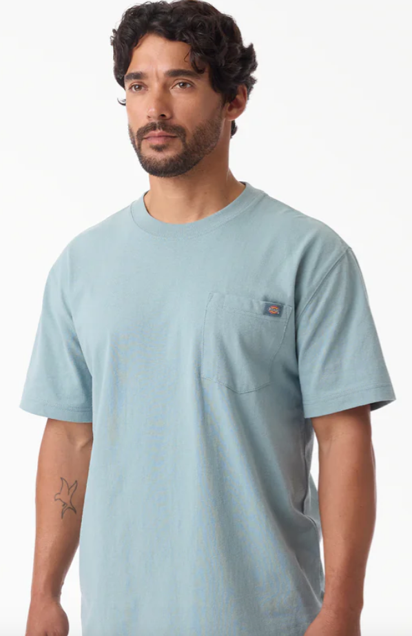 Dickies Heavyweight Short Sleeve Pocket T-Shirt - Stormy Sea (L37) #WS450