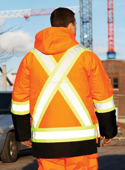 Forcefield Hi Vis Safety Winter Cargo Parka 024-EN640R