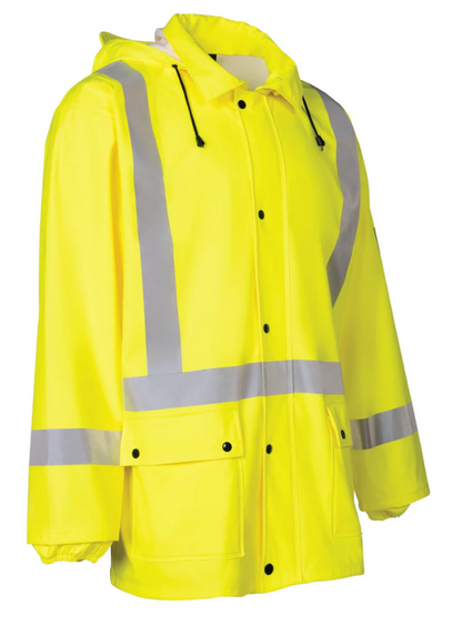 Forcefield Lightweight Fire Resistant (FR) Hi-Vis Safety Rain Jacket 023-81551-DH