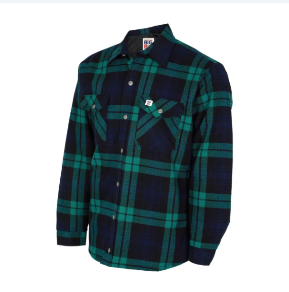 BIG BILL® Quilted Lined Flannel Shirt Jacket - 221Q