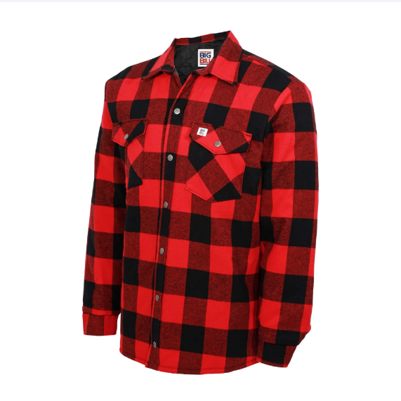 BIG BILL® Quilted Lined Flannel Shirt Jacket - 221Q