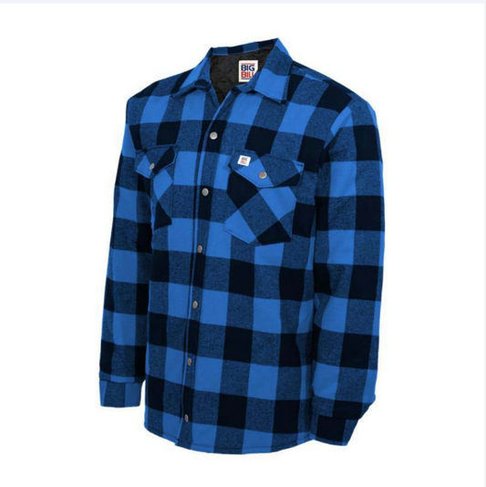 BIG BILL® Quilted Lined Flannel Shirt Jacket - 221Q