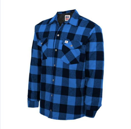 BIG BILL® Quilted Lined Flannel Shirt Jacket - 221Q
