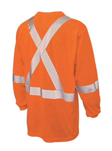 TOUGH DUCK POLYESTER JERSEY LONG-SLEEVE SAFETY T-SHIRT - ST22