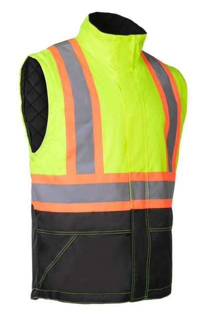 Forcefield Lime "Torngat" Premium Ripstop 4-in-1 Hi-Vis Safety Parka 024-EN705RLY-TG