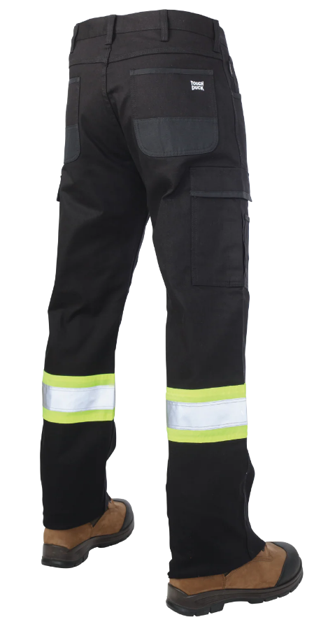 TOUGH DUCK RELAXED-FIT TOUGH FLEX TWILL SAFETY CARGO PANT - SP03