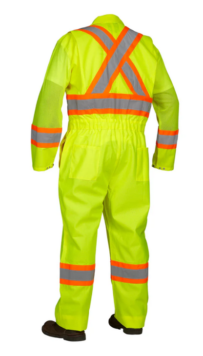 Forcefield Hi Vis Safety Flagger's Coverall, Unlined 024-771
