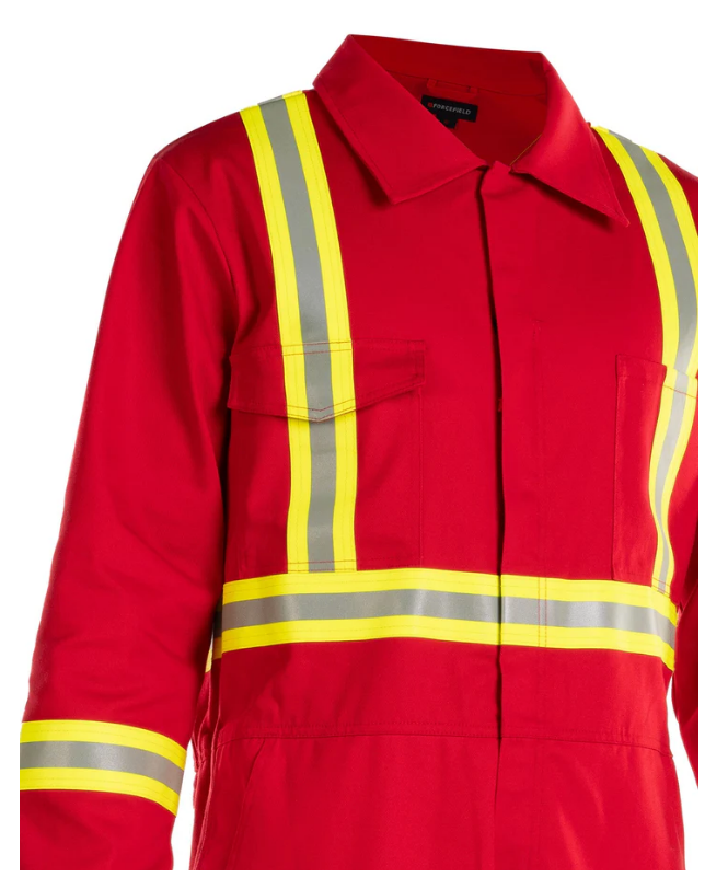 Forcefield FR Treated 100% Cotton Coverall with Reflective Tape 024-FRCRD