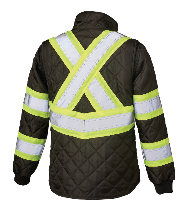 TOUGH DUCK WOMEN'S QUILTED SAFETY FREEZER JACKET - SJ47