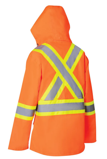 Forcefield Women's Hi-Vis Waterproof Rain Suit 023-WHVRSSOR