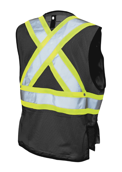 TOUGH DUCK POLY TWILL HARNESS-COMPATIBLE SAFETY VEST -  SV09