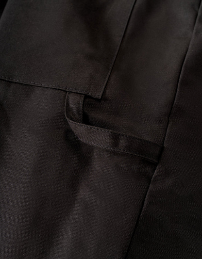 Forcefield Winter Lined Black Cotton Canvas Coverall 024-GA34
