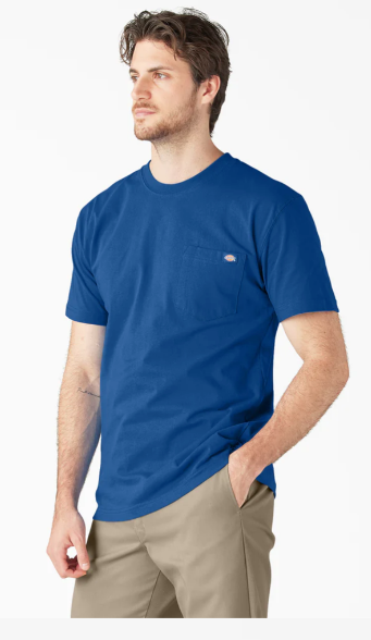Dickies Heavyweight Short Sleeve Pocket T-Shirt - Royal Blue (RB) #WS450