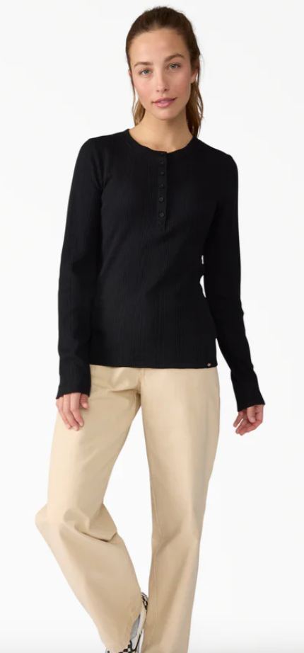 Dickies Women’s Crewneck Henley Shirt