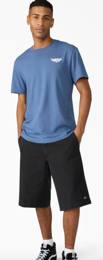 Dickies Worn In Loose Work Shorts, 13"