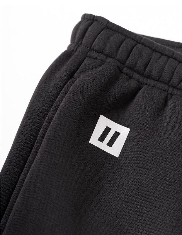 Forcefield Heavyweight Black Cargo Cotton Blend Sweatpants 024-CSWPBK