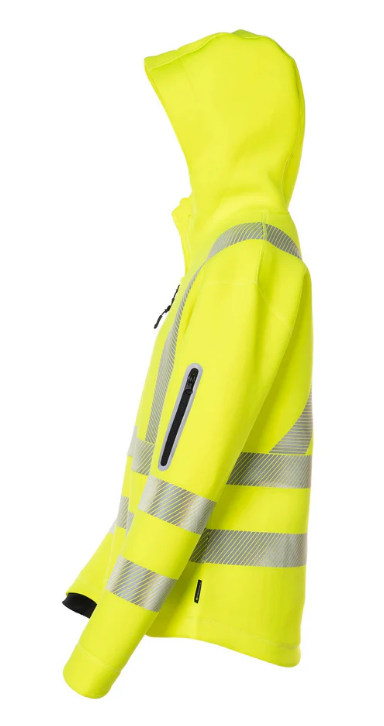 Forcefield Women's Lime Technical Safety Zip-Up Softshell Hoodie 024-WUQ844LY