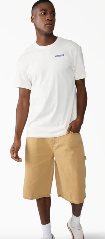 Dickies Worn In Relaxed Carpenter Duck Shorts, 13"
