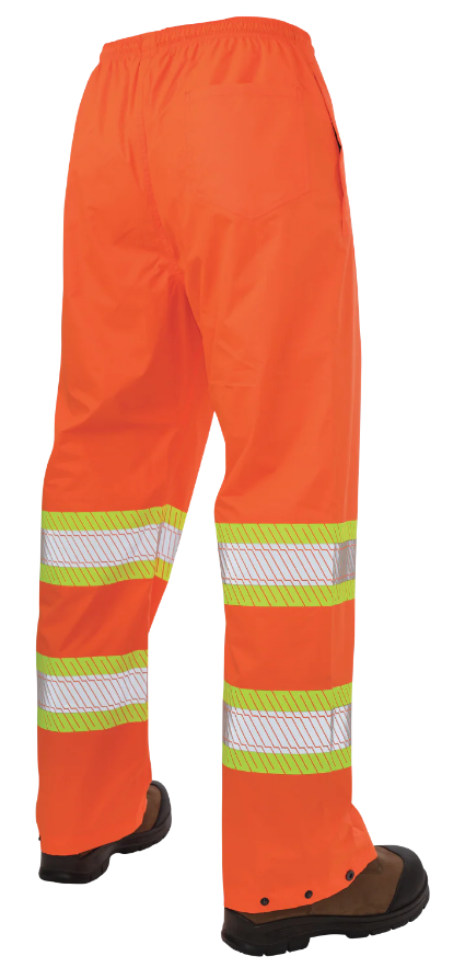TOUGH DUCK PULL-ON RIPSTOP PACKABLE SAFETY RAIN PANT - SP02
