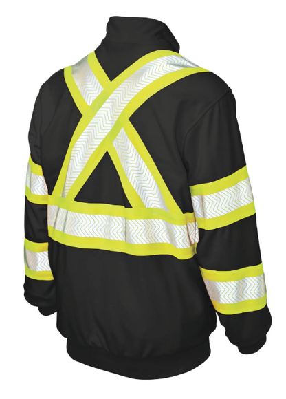 TOUGH DUCK  SJ19 - FLEECE ¼ ZIP SAFETY PULLOVER - SJ19