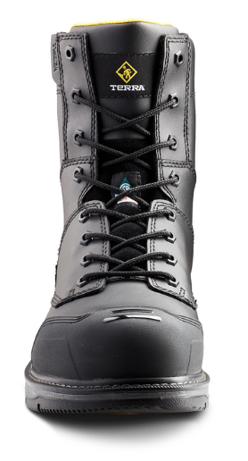 Men's Terra Patton 8" Aluminum Toe Safety Work Boot - 4NS5BK/4NS5BN