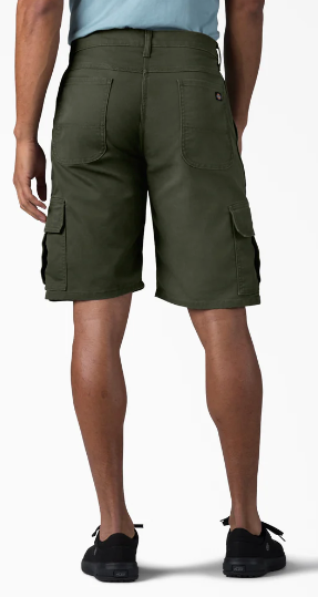 Dickies FLEX Relaxed Fit Duck Cargo Shorts, 11"
