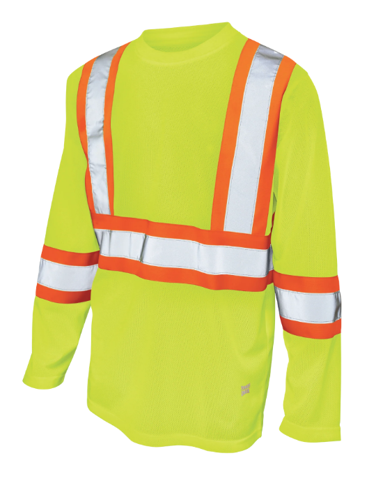 TOUGH DUCK MICRO MESH LONG-SLEEVE SAFETY T-SHIRT - ST10