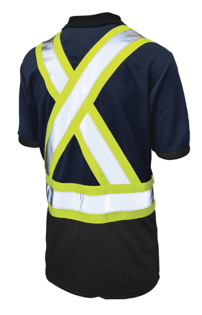 TOUGH DUCK BIRDSEYE MESH SHORT-SLEEVE SAFETY POLO SHIRT - ST17
